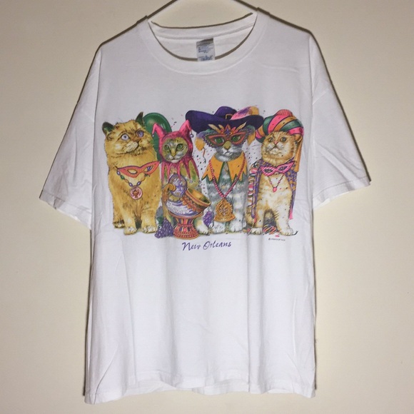 Vintage Tops - 🔥Vintage New Orleans Cats T-Shirt